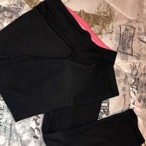 Lululemon pink/black leggings